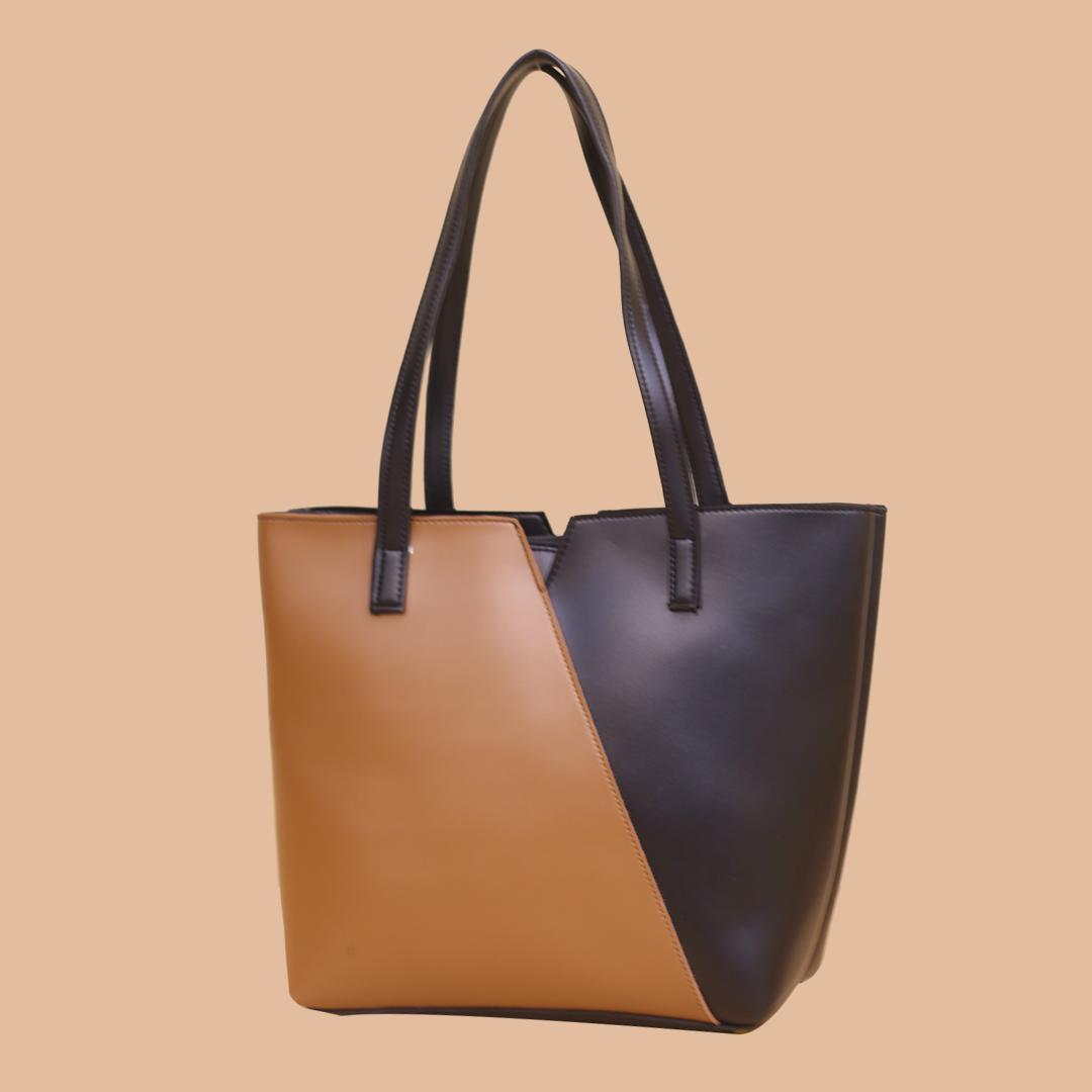 Stylish Girl's PU Leather Tote Bag