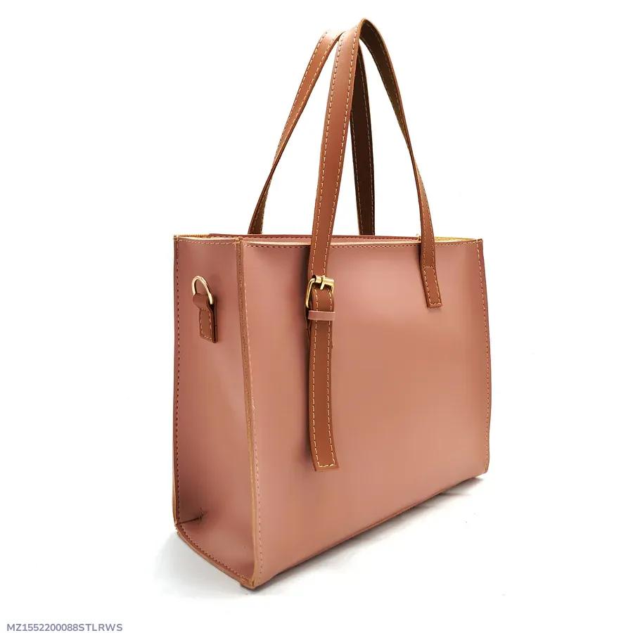 Chic PU Leather Tote Bag for Girls