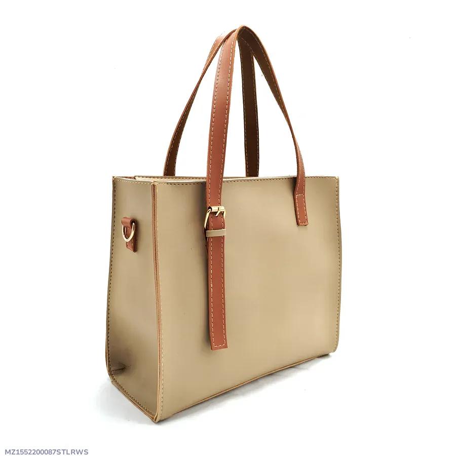 Chic PU Leather Tote Bag for Girls