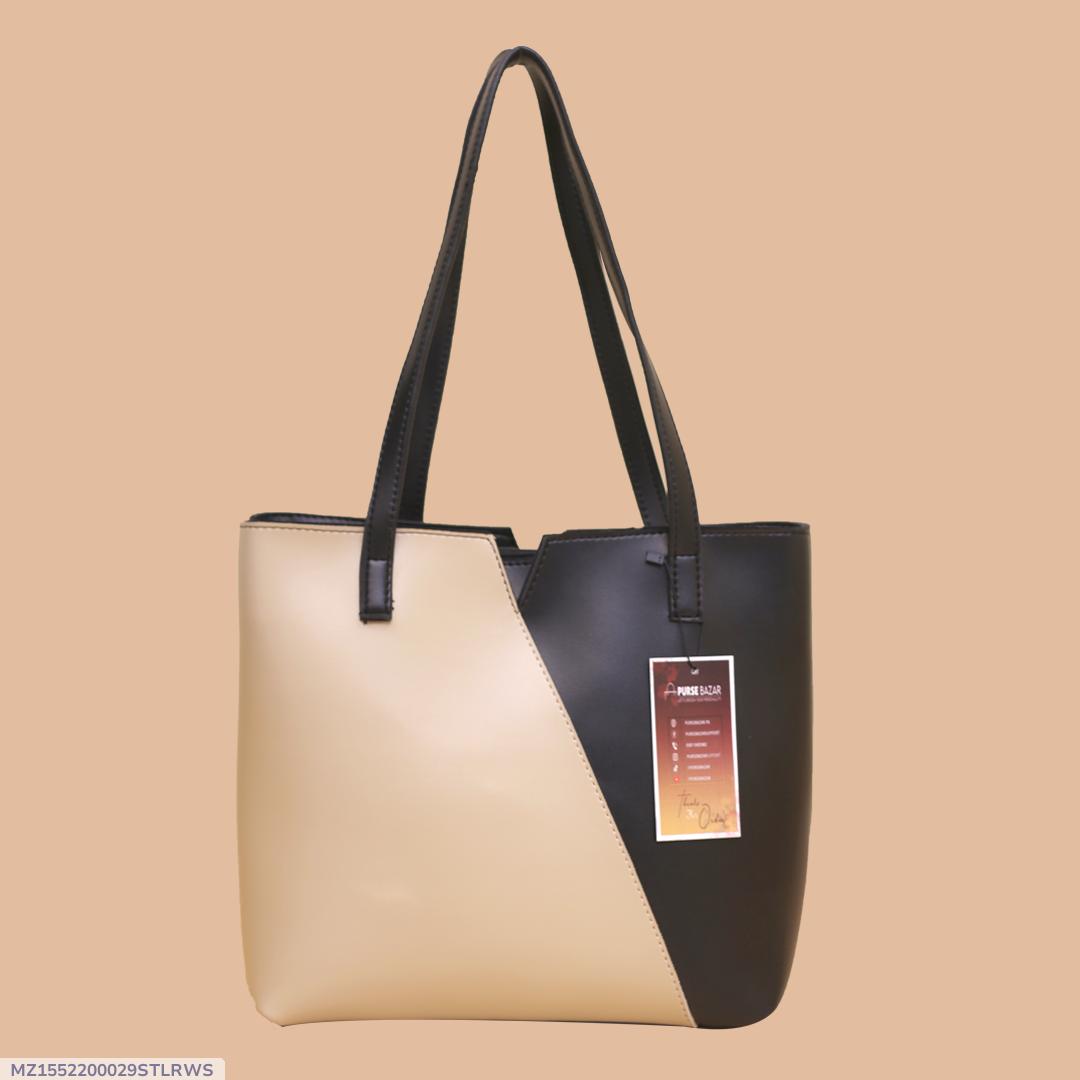 Stylish Girl's PU Leather Tote Bag