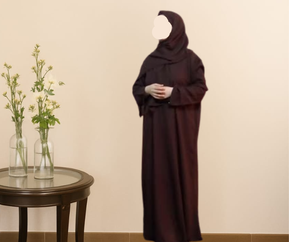 Classic brown Closed Abaya – Elegant Everyday Wear