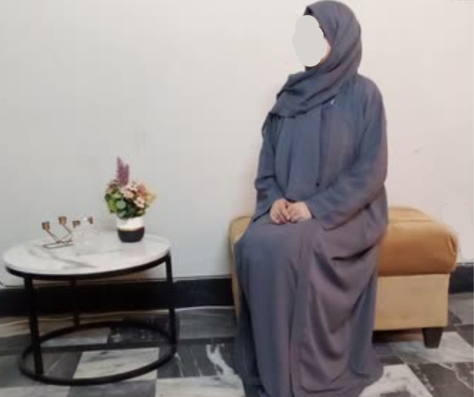 Cool Grey Abaya with Matching attached  Upper – Elegant Two-Piece Look