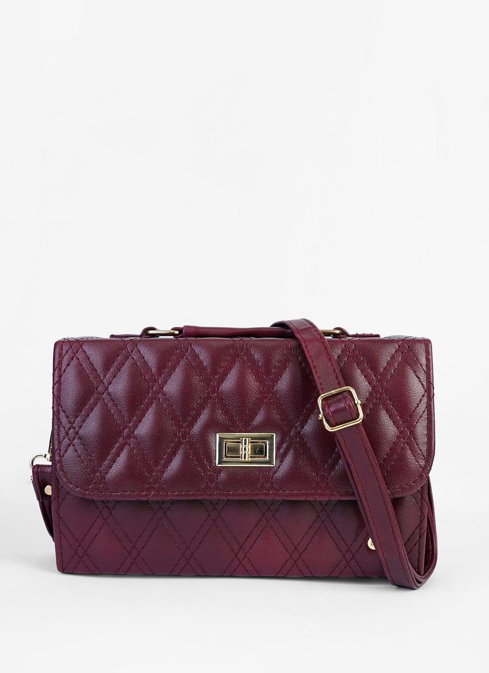 Embroidered Shoulder Bag – Elegant & Compact
