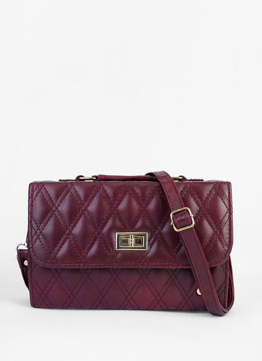 Embroidered Shoulder Bag – Elegant & Compact