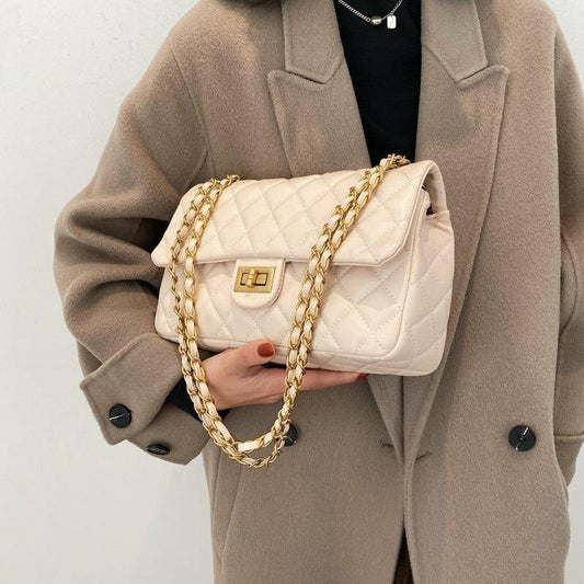 White Embroidered Shoulder Bag for Girls