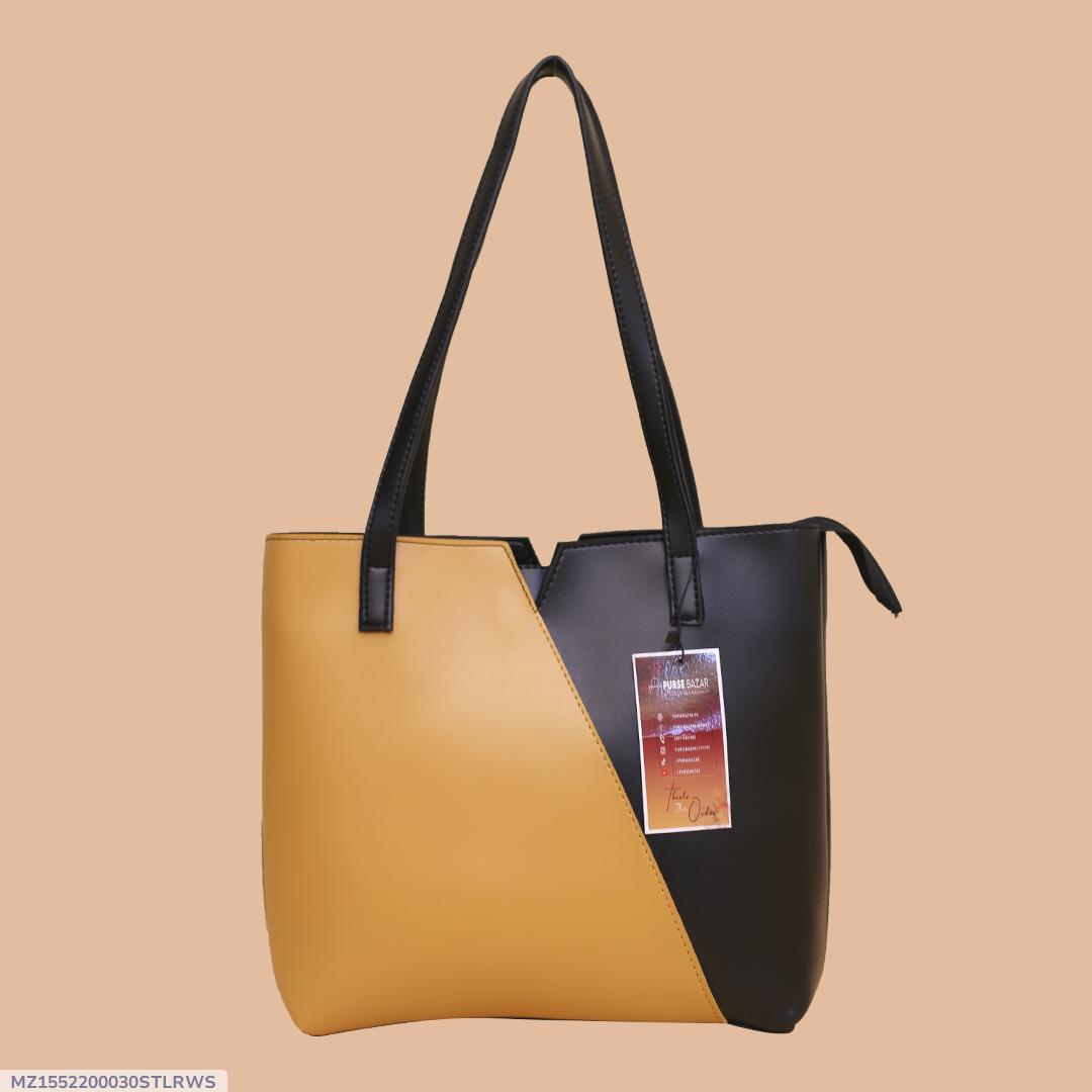 Stylish Girl's PU Leather Tote Bag