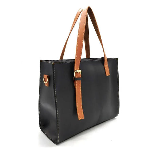 Chic PU Leather Tote Bag for Girls